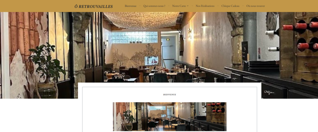 Réalisation d'un site web pour restaurant bourcefranc le chapus